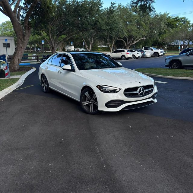 White Mercedes-Benz C300 sedan